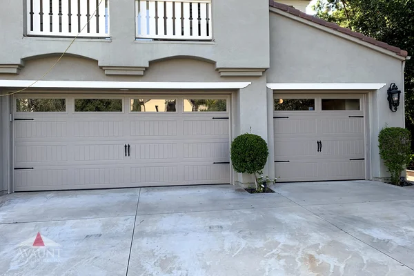 Long Panel carriage house garage door in Coto de Caza, CA -- Avaunt Garage Doors