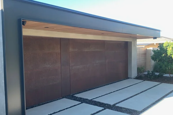 Smooth Steel contemporary garage door in Laguna Beach, CA -- Avaunt Garage Doors