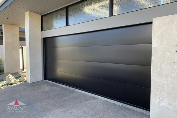 Smooth Steel contemporary garage door in San Clemente, CA -- Avaunt Garage Doors