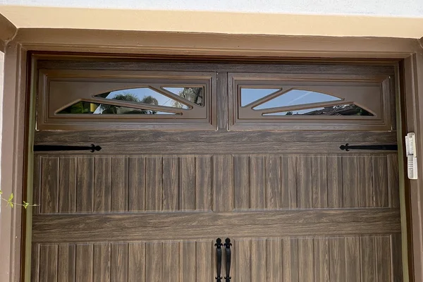 Wood Grain faux wood garage door in Foothill Ranch, CA -- Avaunt Garage Doors